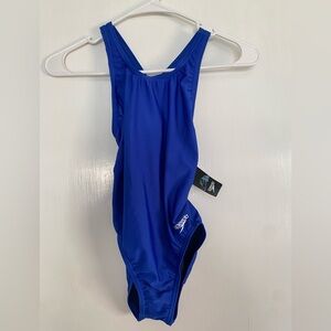 Speedo Girls' Royal Blue One-Piece Swim Suit NWT